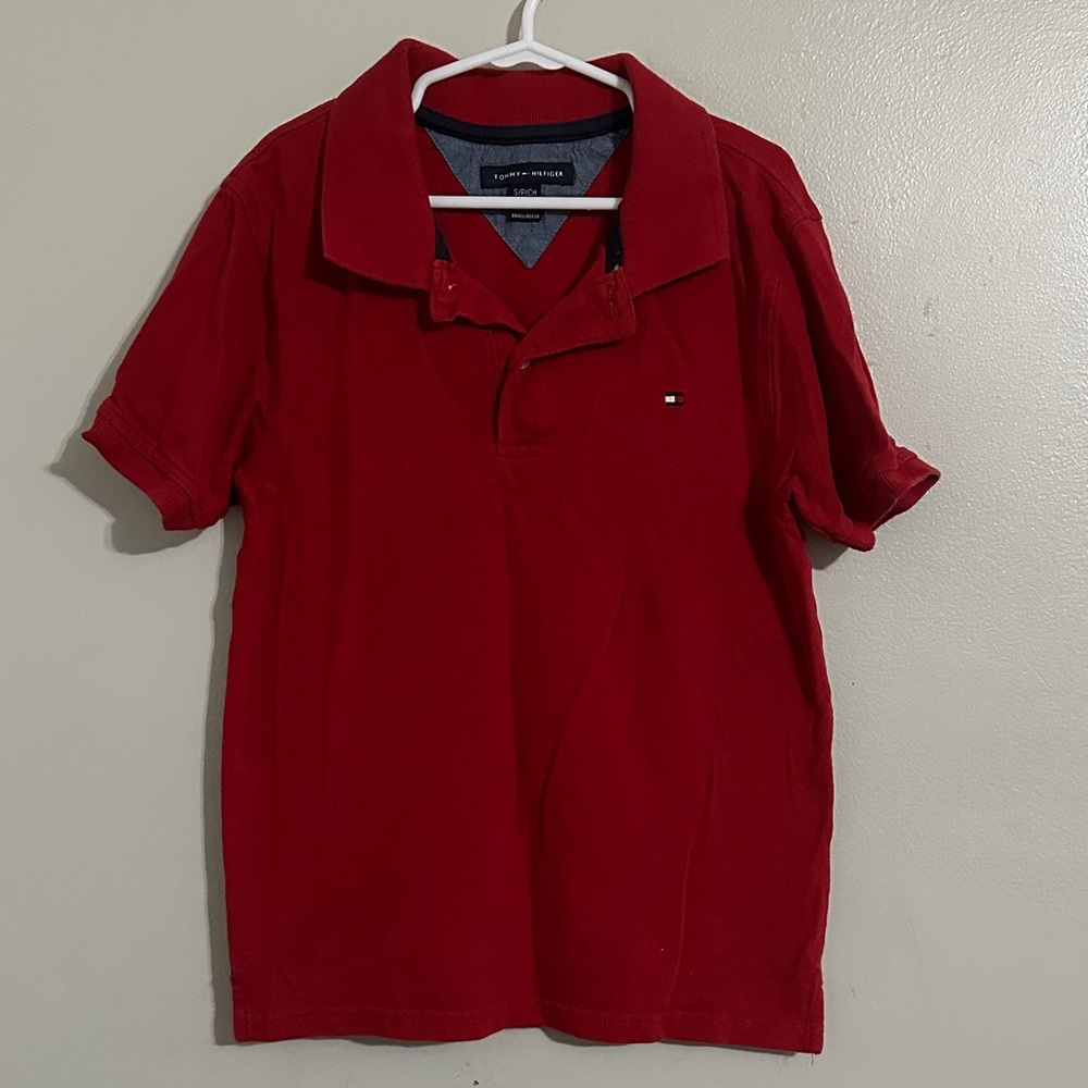 Boy Tommy Hilfiger Bold Red Polo